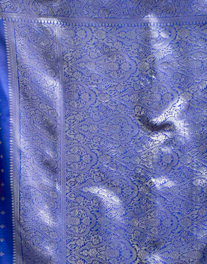 Blue Silk Woven Banarasi Saree
