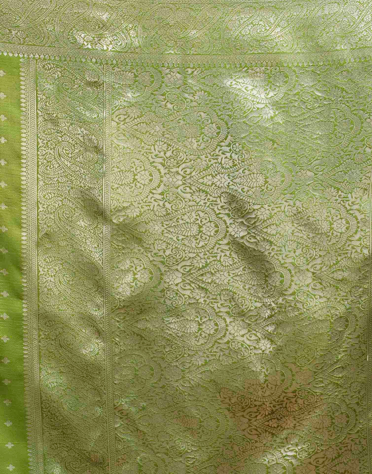 Green Silk Woven Banarasi Saree