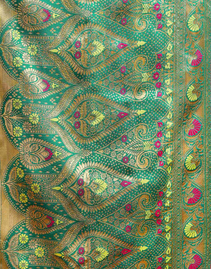 Dark Magenta Silk Woven Patola Saree