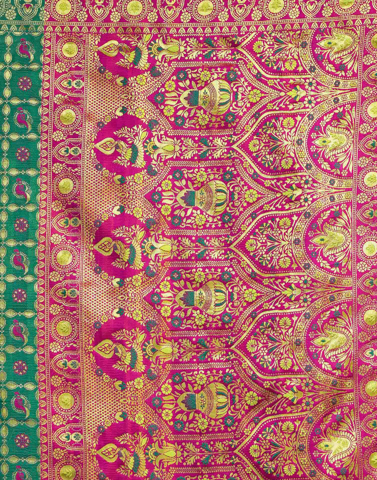 Turquoise Silk Woven Patola Saree