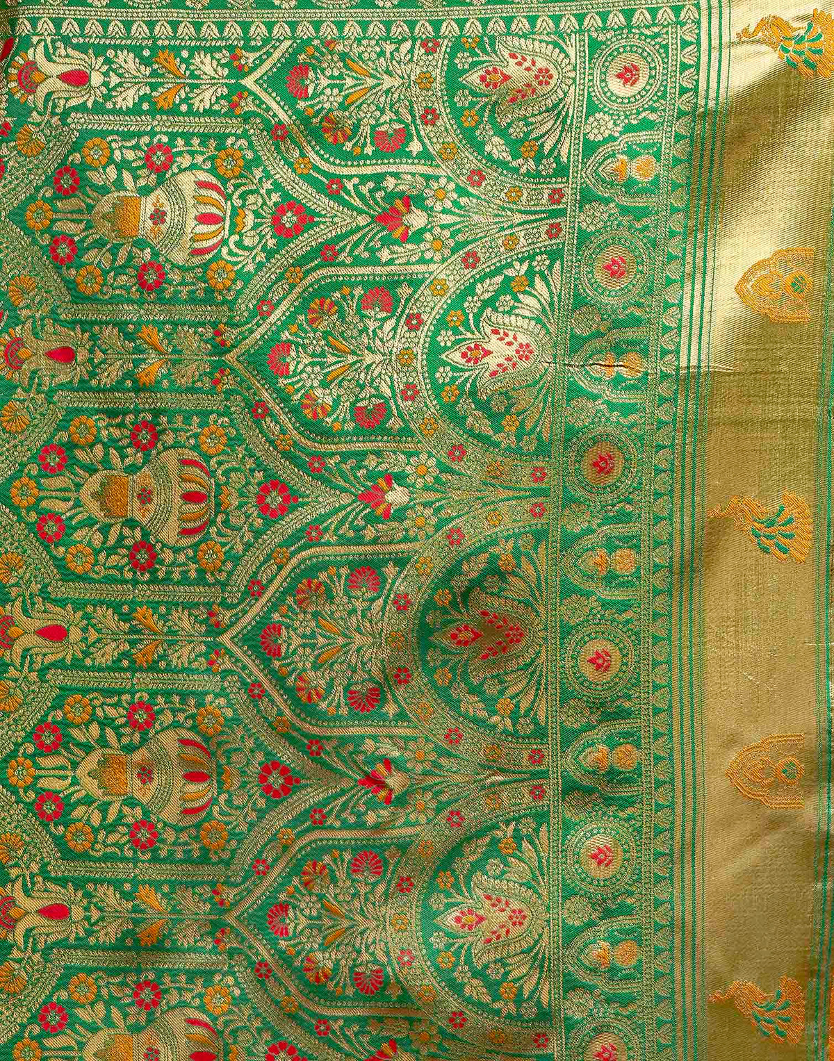 Turmeric Yellow Silk Woven Patola Saree