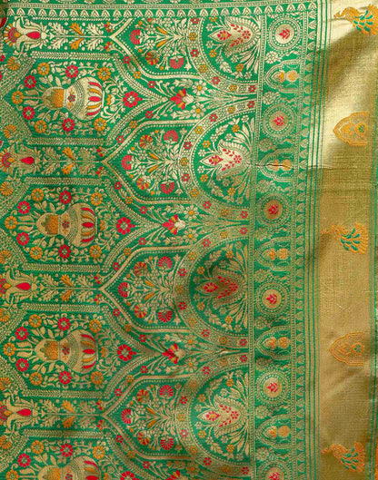 Turmeric Yellow Silk Woven Patola Saree