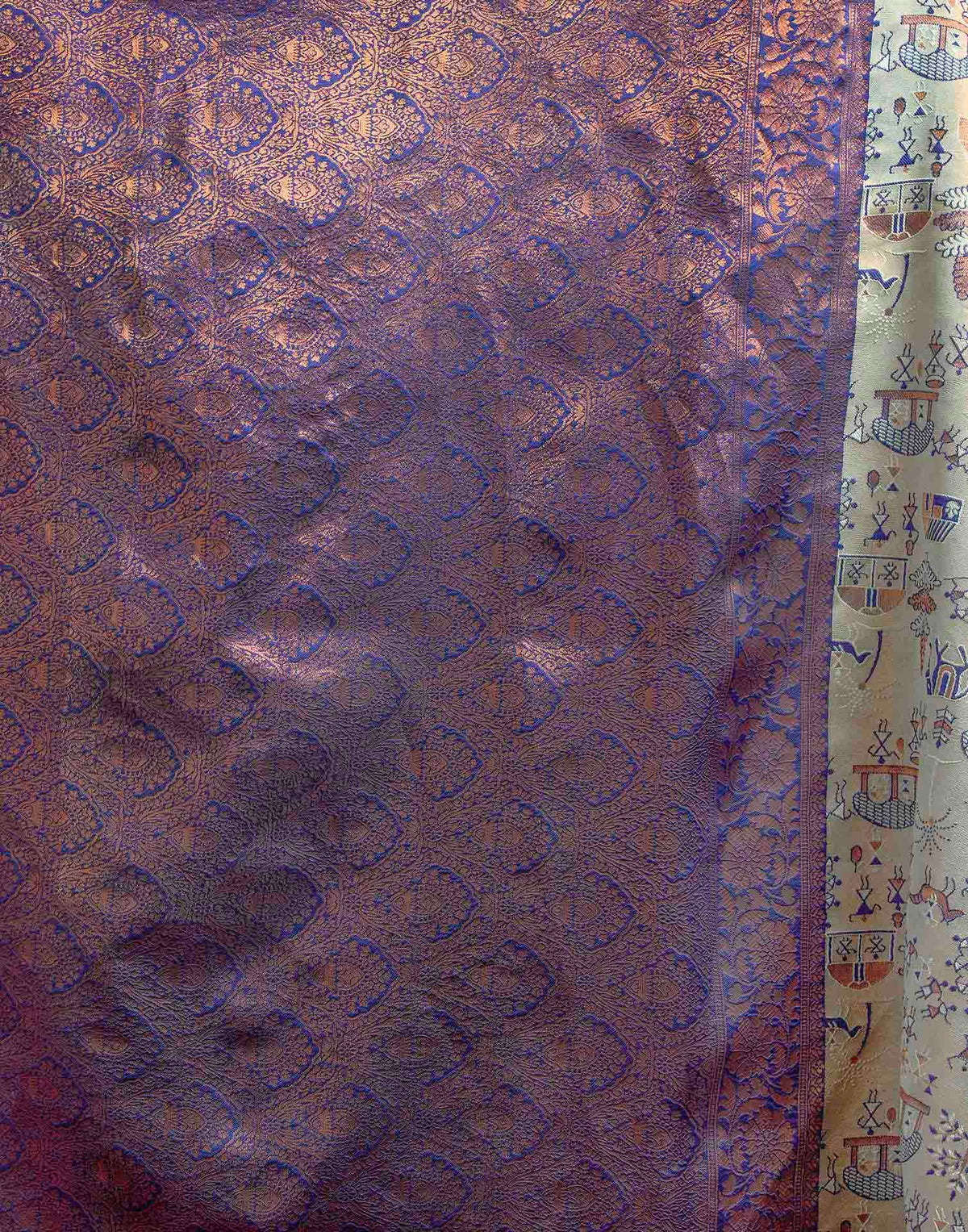 Mint Green Silk Woven Banarasi Saree