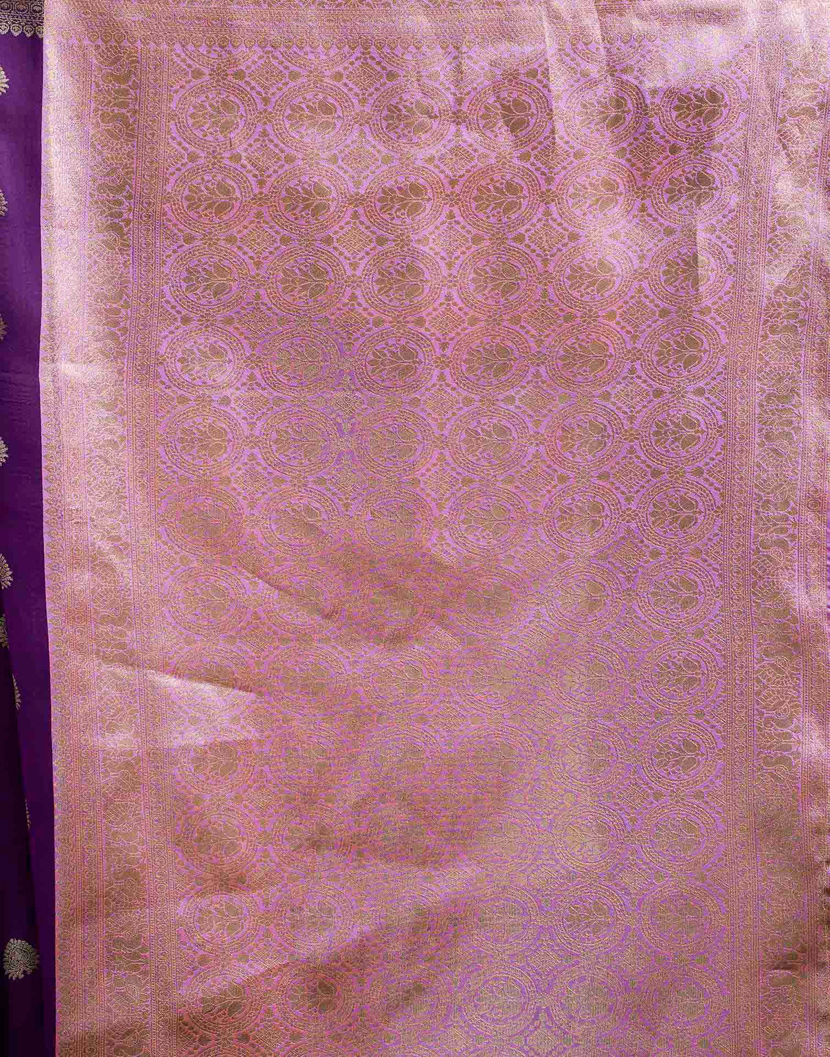 Royal Purple Silk Woven Banarasi Saree