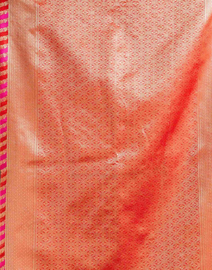 Red Silk Woven Banarasi Saree
