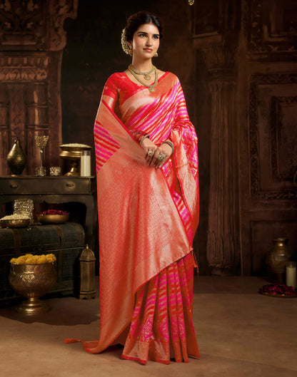 Red Silk Woven Banarasi Saree
