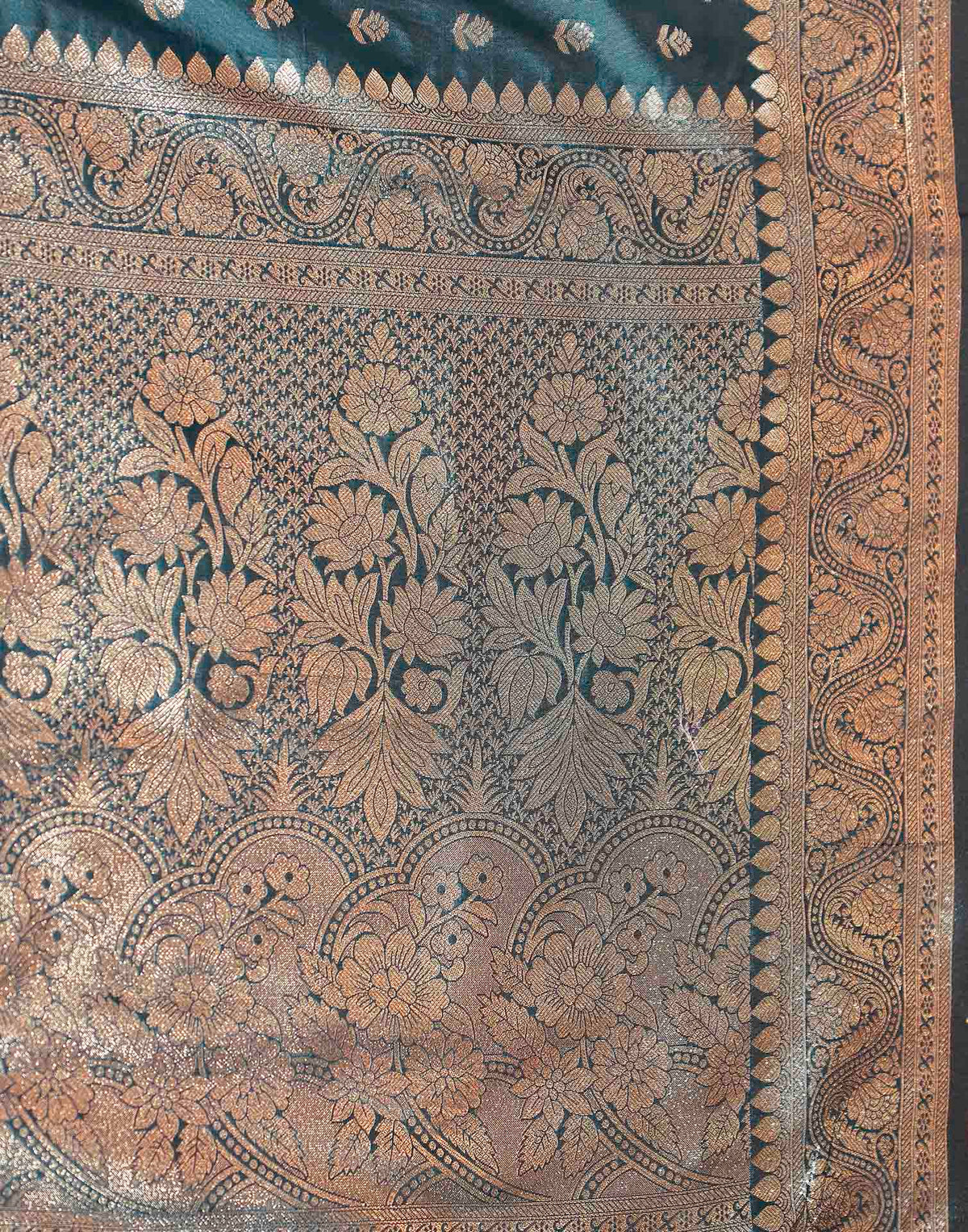Blue Silk Woven Banarasi Saree