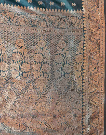 Blue Silk Woven Banarasi Saree