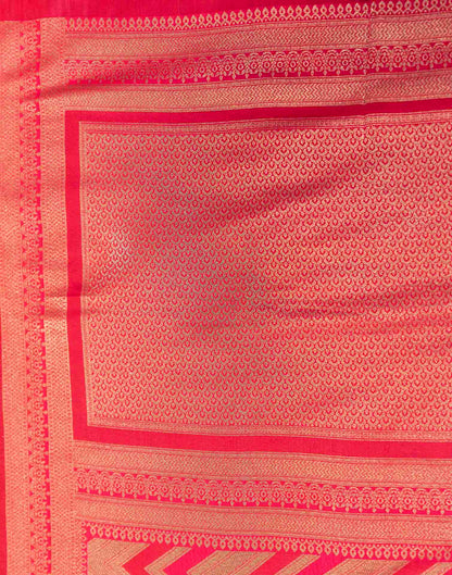 Dark Magenta Silk Woven Banarasi Saree