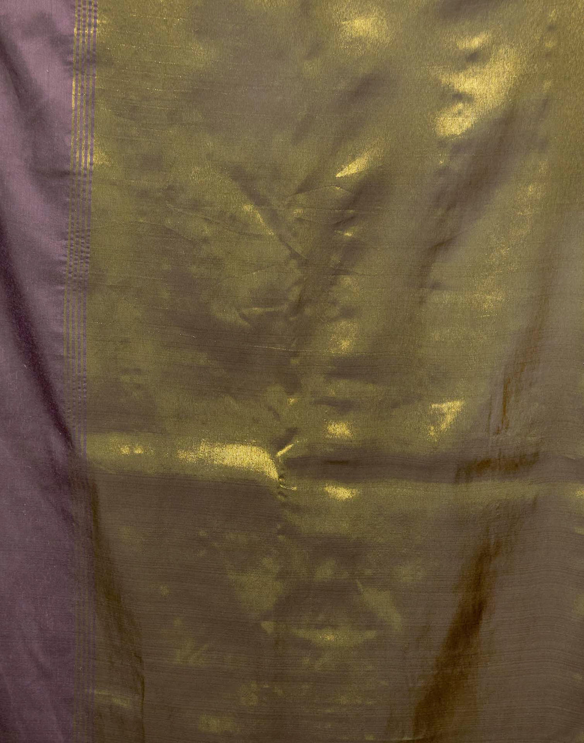 Wine Cotton Woven Kanjivaram Saree