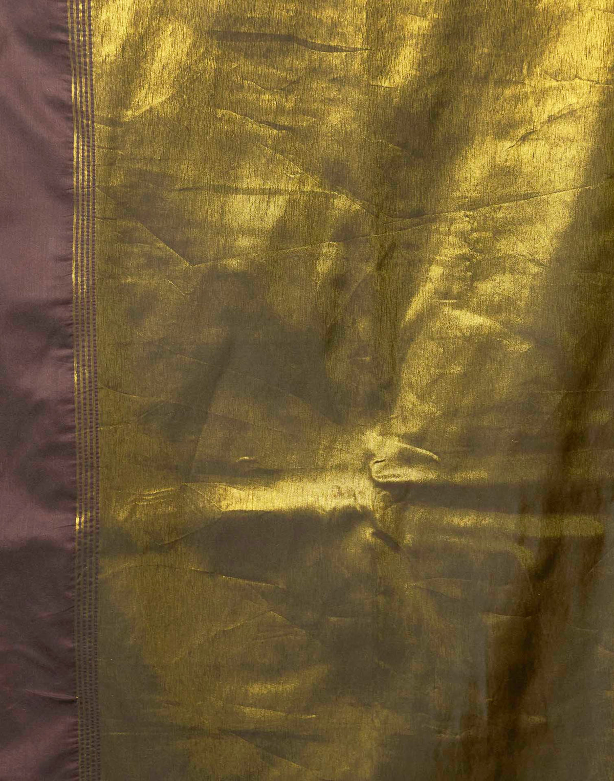 Dusty Wine Cotton Woven Kanjivaram Saree