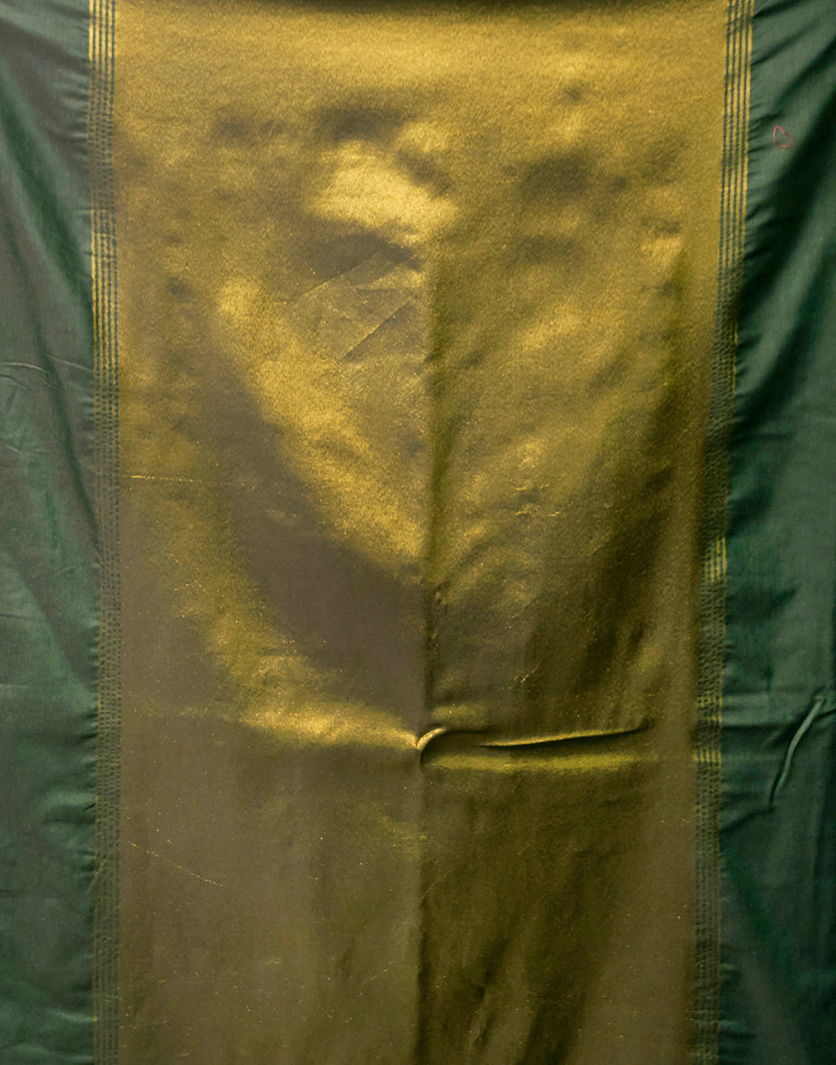 Moss Green Cotton Woven Kanjivaram Saree