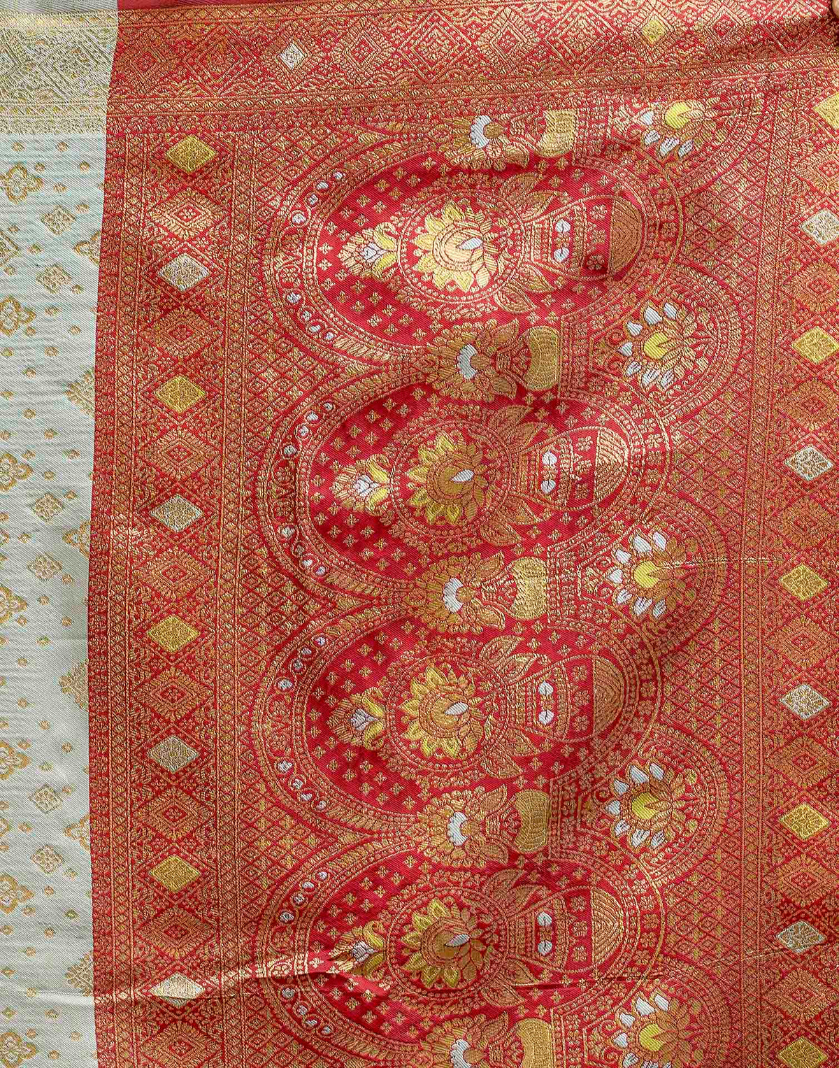 Light Blue Silk Woven Banarasi Saree
