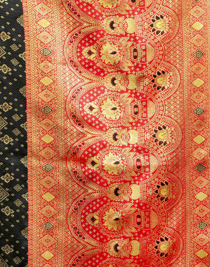 Black Silk Woven Banarasi Saree