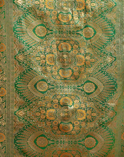 Turmeric Yellow Silk Woven Banarasi Saree