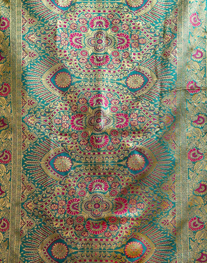 Dark Magenta Silk Woven Banarasi Saree