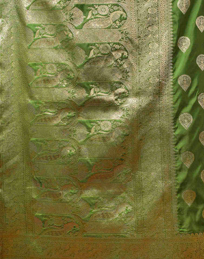 Light Green Silk Woven Banarasi Saree
