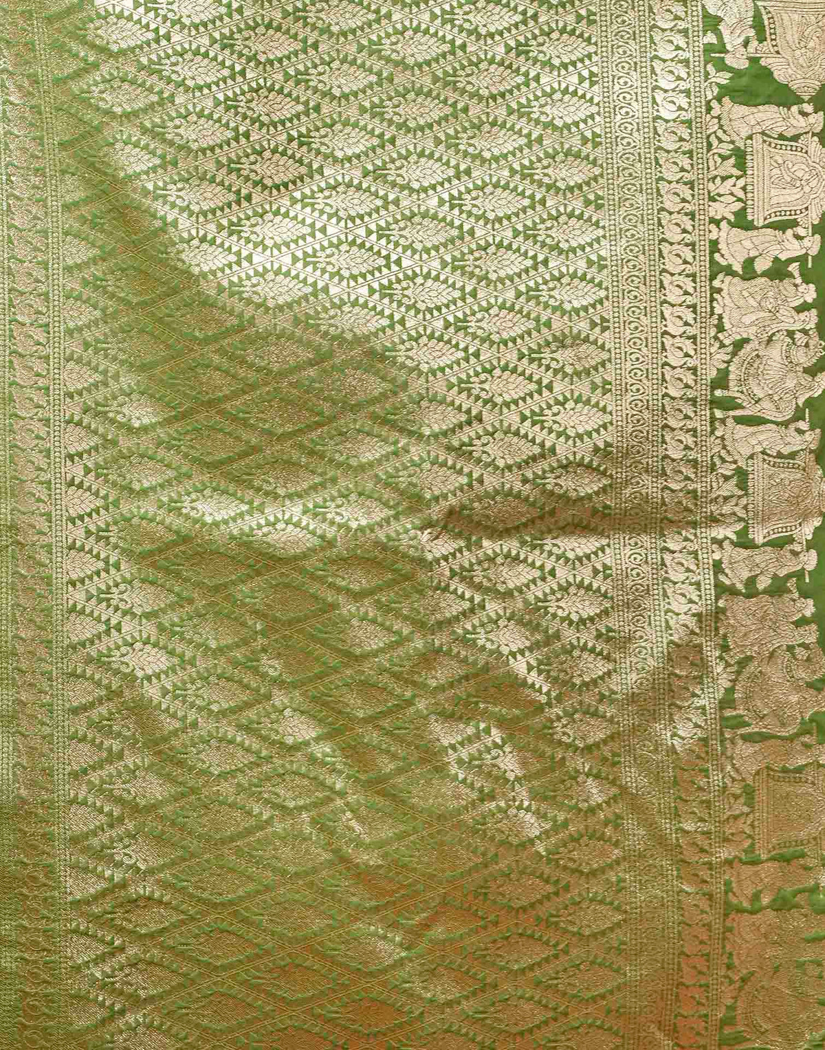 Light Green Silk Woven Banarasi Saree