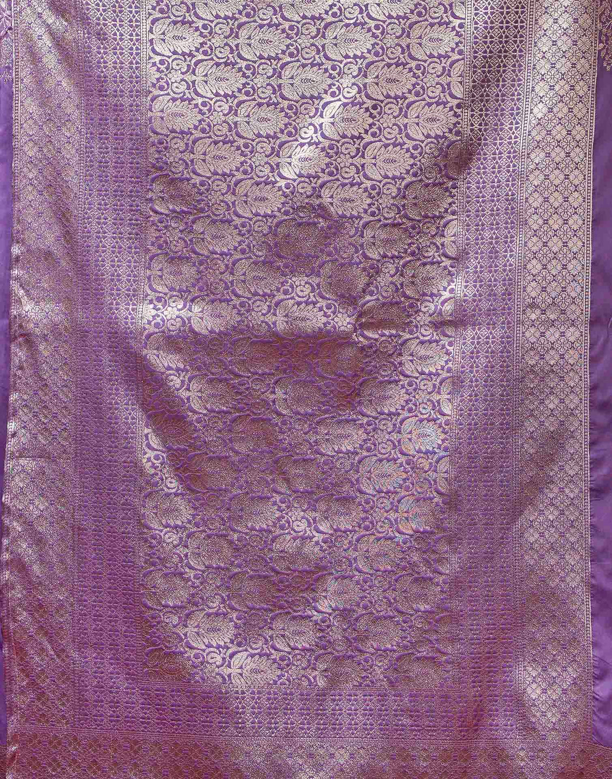 Light Purple Silk Woven Banarasi Saree
