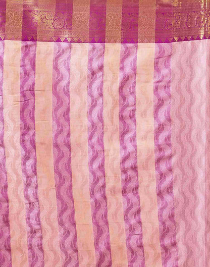 Light Purple Silk Woven Kanjivaram Saree