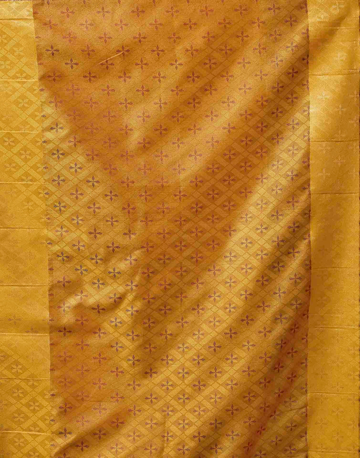 Turmeric Yellow Silk Woven Kanjivaram Saree