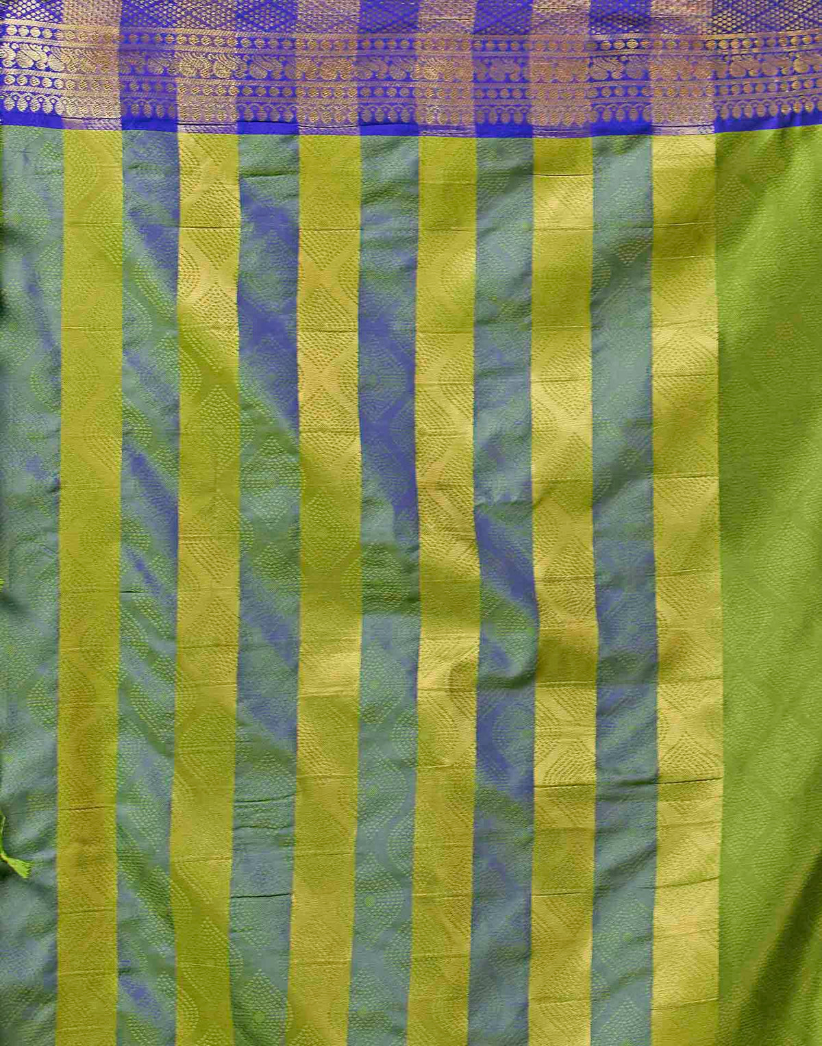 Moss Green Silk Woven Kanjivaram Saree