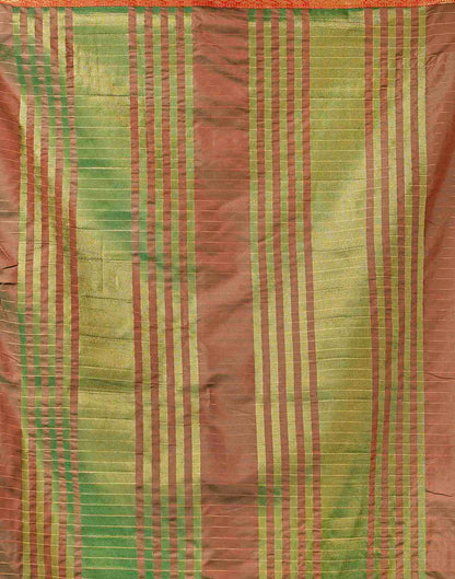 Dark Green Silk Woven Kanjivaram Saree