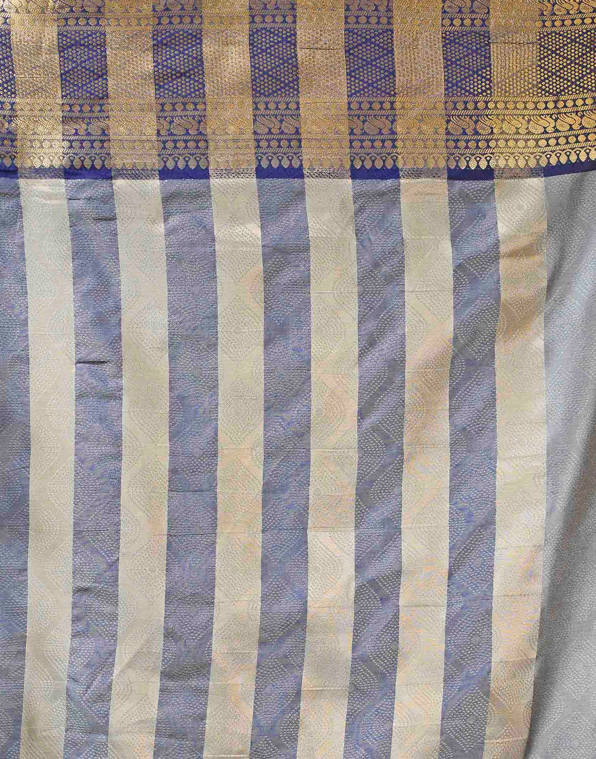 Grey Silk Woven Kanjivaram Saree