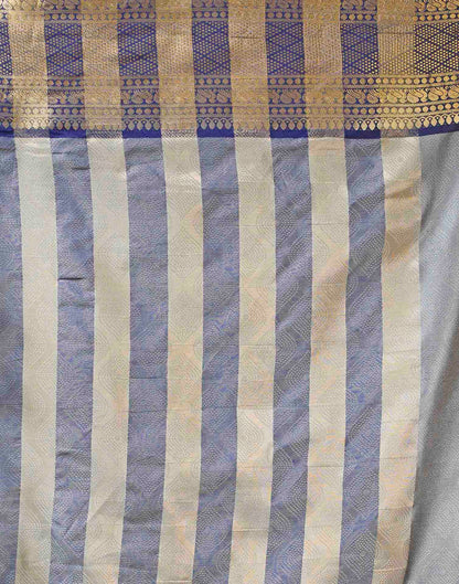 Grey Silk Woven Kanjivaram Saree