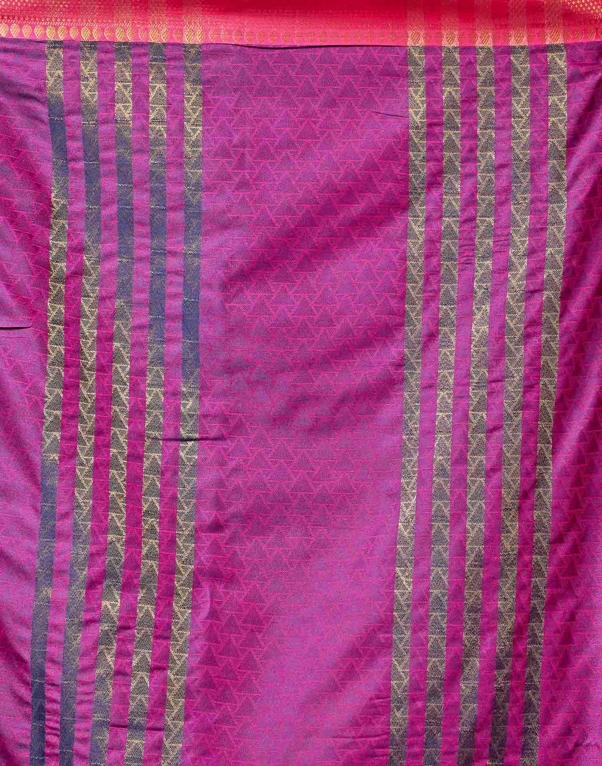 Navy Blue Silk Woven Kanjivaram Saree