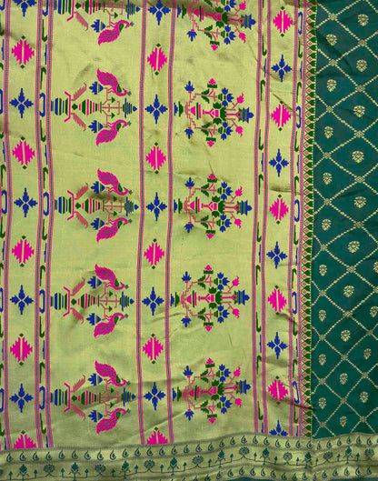 Green Silk Woven Paithani Saree