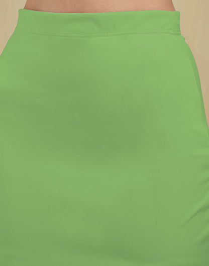 Light Green Lycra Plain Elastic Waist Shapewear