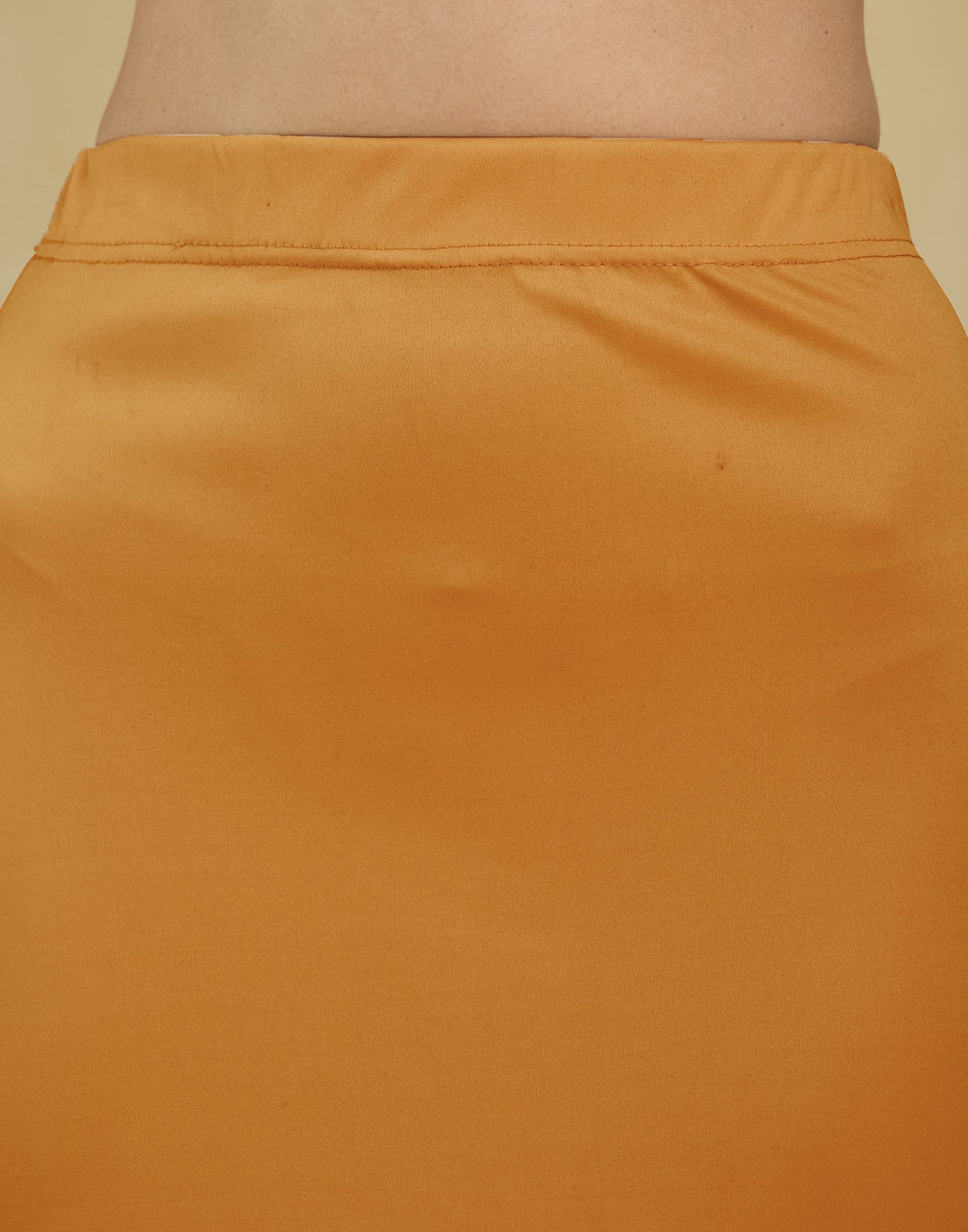 Mustard Lycra Plain Elastic Waist Shapewear