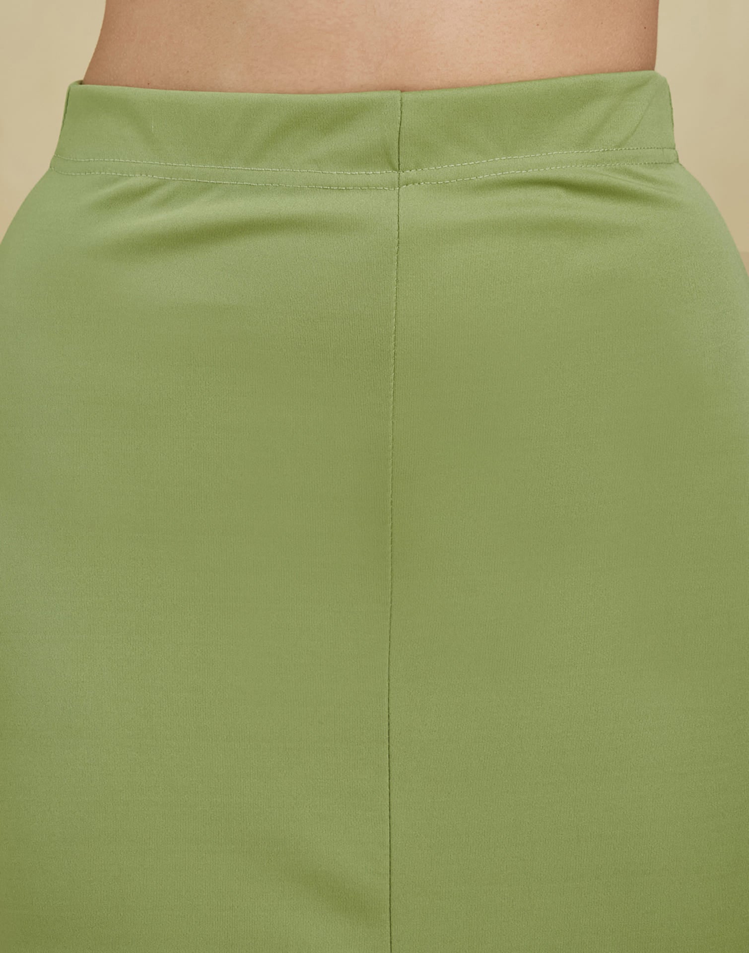 Light Green Lycra Plain Elastic Waist Shapewear