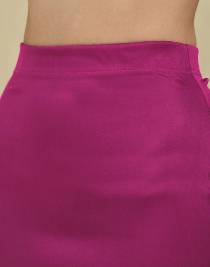 Rani Pink Lycra Plain Elastic Waist Shapewear