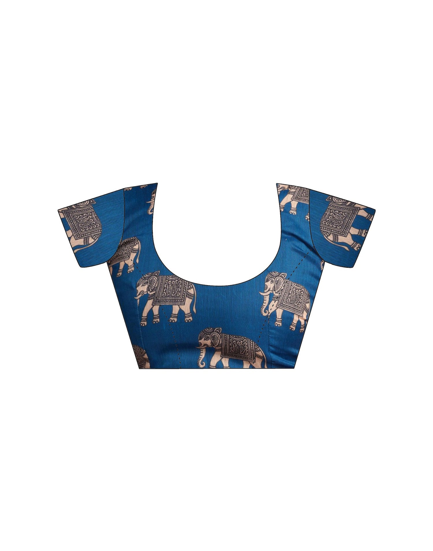 Ready To Wear Orange Linen Printed Saree