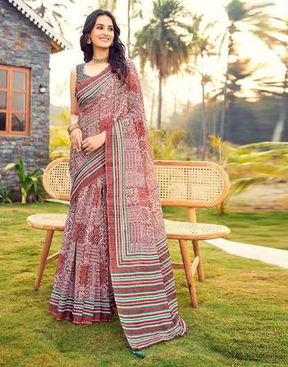 Ready to Wear Multicoloured Cotton Printed Saree