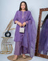 Pastel Purple Kurti With Pant And Dupatta | Leemboodi