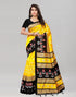 Yellow Coloured Poly Silk Printed Saree | Sudathi