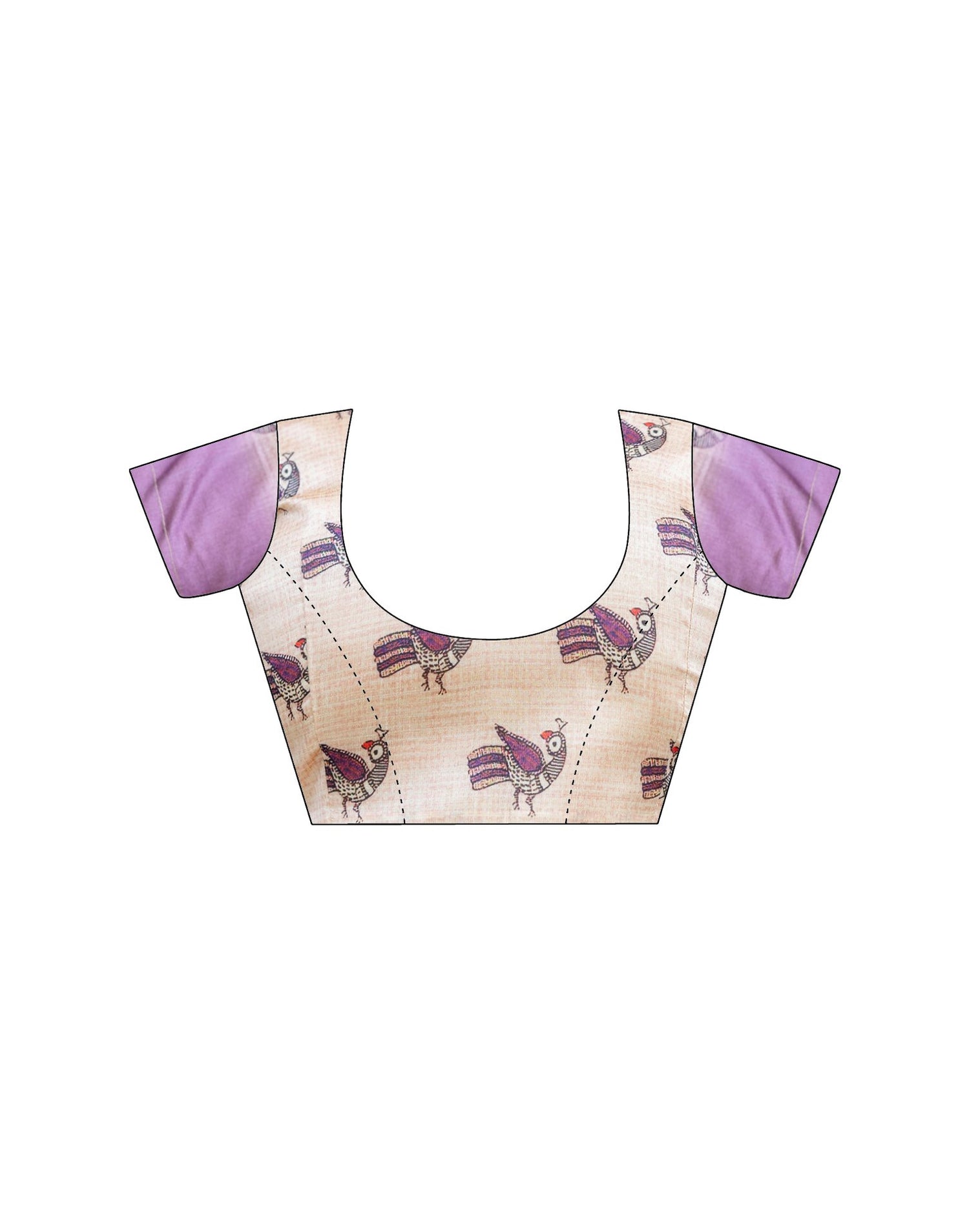 Ready To Wear Dusty Mauve Silk Printed Saree