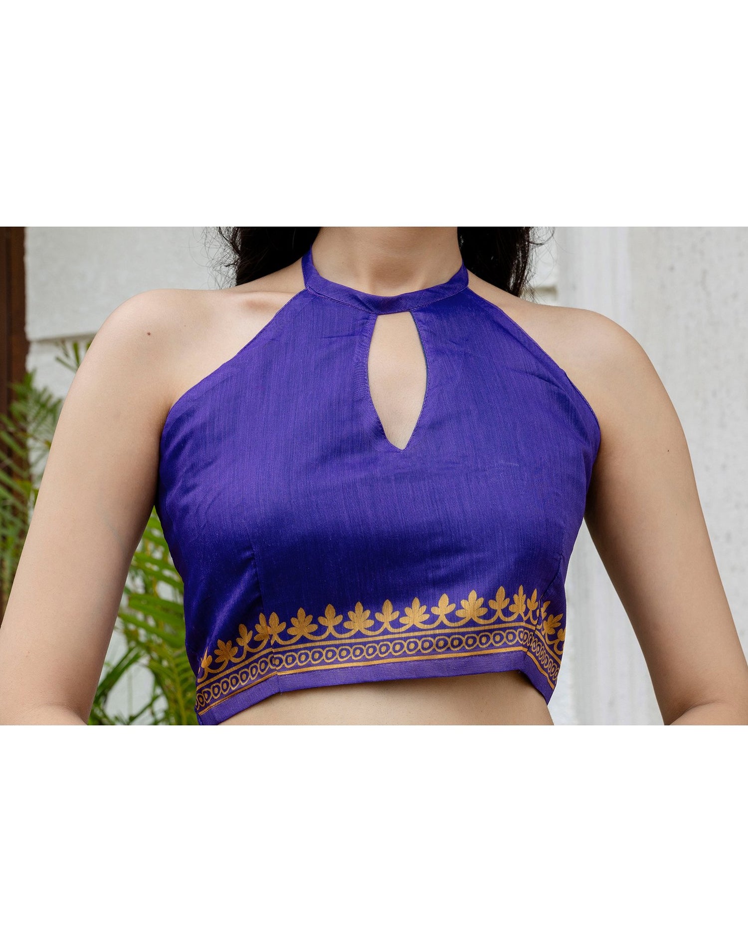 Ready To Wear Off White Linen Printed Saree