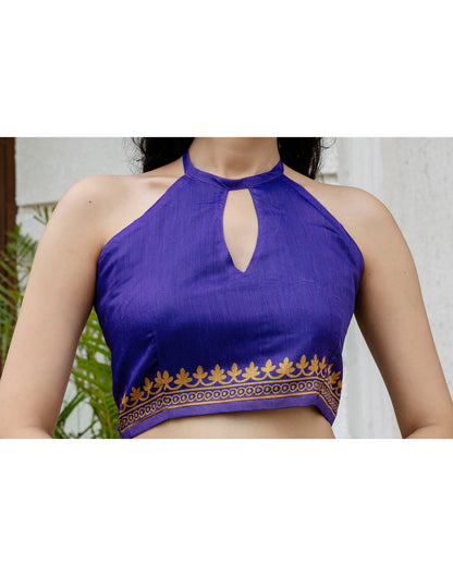 Ready To Wear Off White Linen Printed Saree