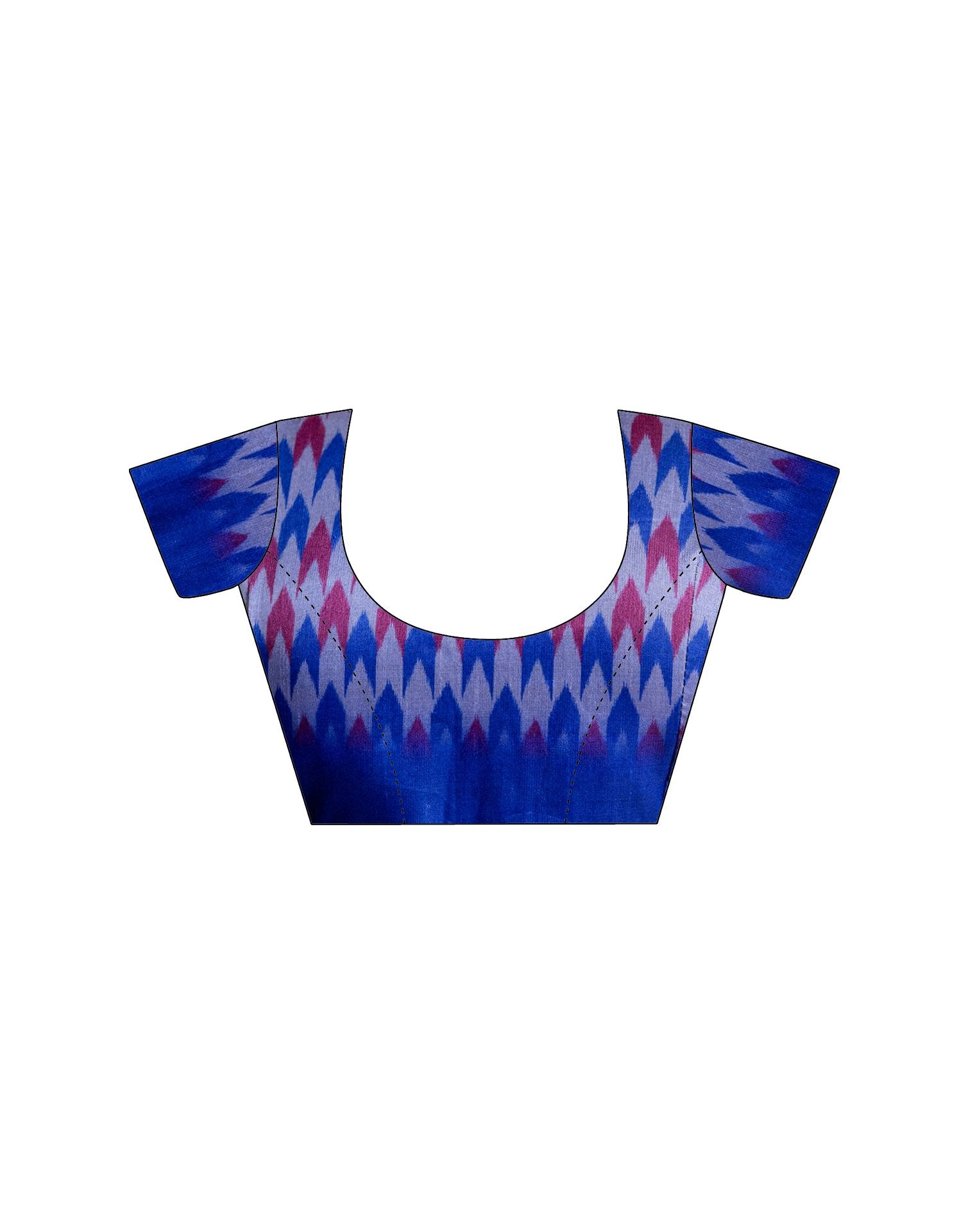 Ready To Wear Lavender Silk Ikkat Printed Saree