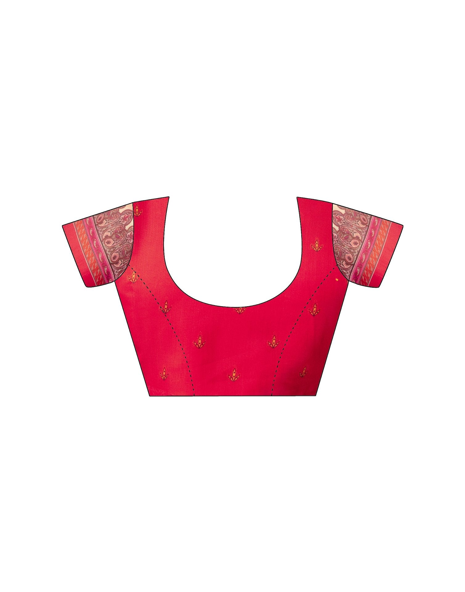 Ready To Wear Cream Linen Printed Saree