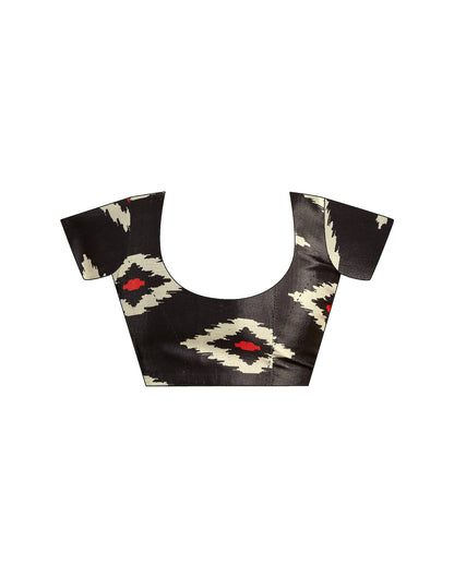 Ready To Wear Beige Chinnon Printed Saree