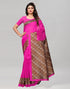 Pink Printed Silk Saree | Sudathi