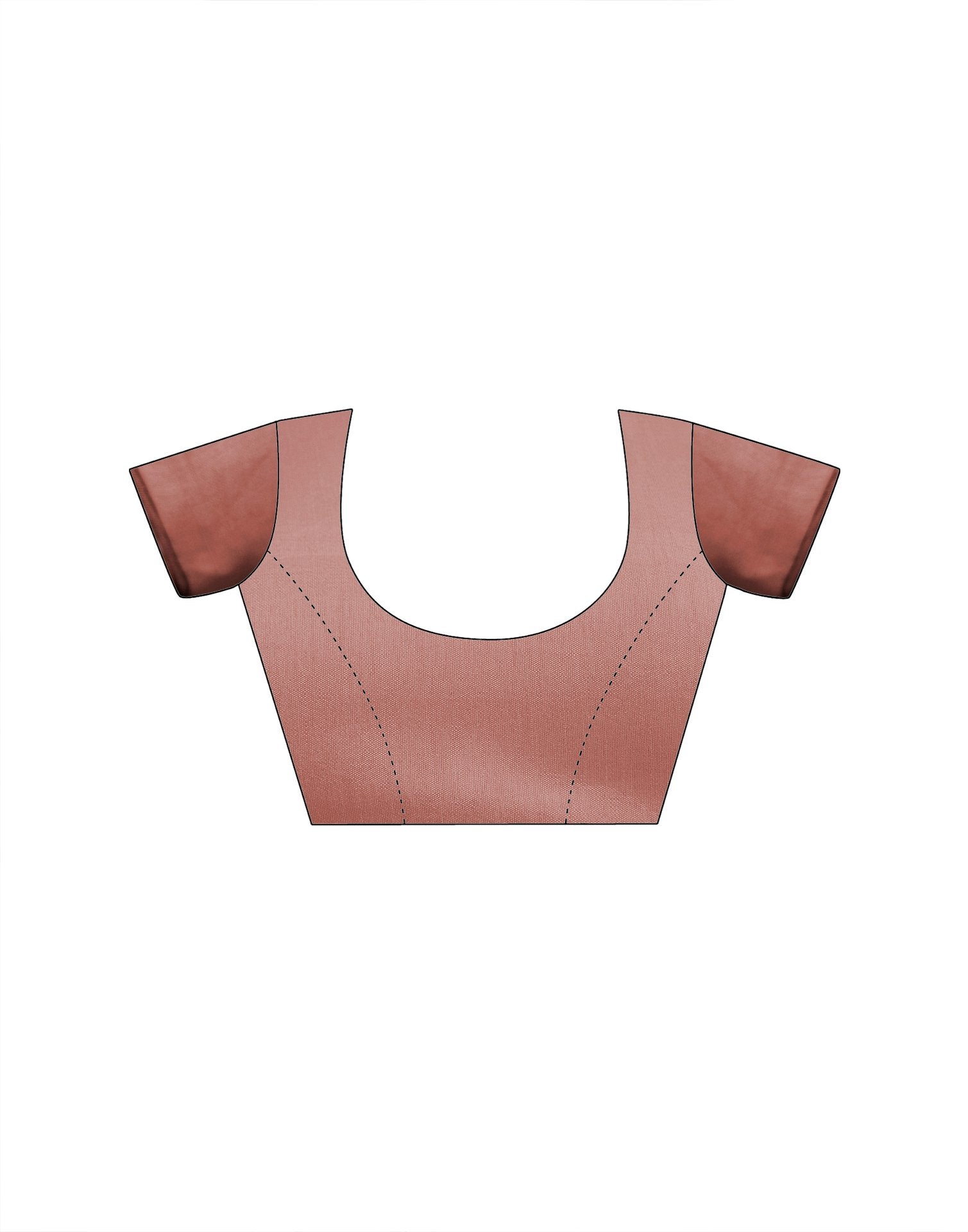 Ready To Wear Dusty Rose Pink Chinnon Floral Printed Saree