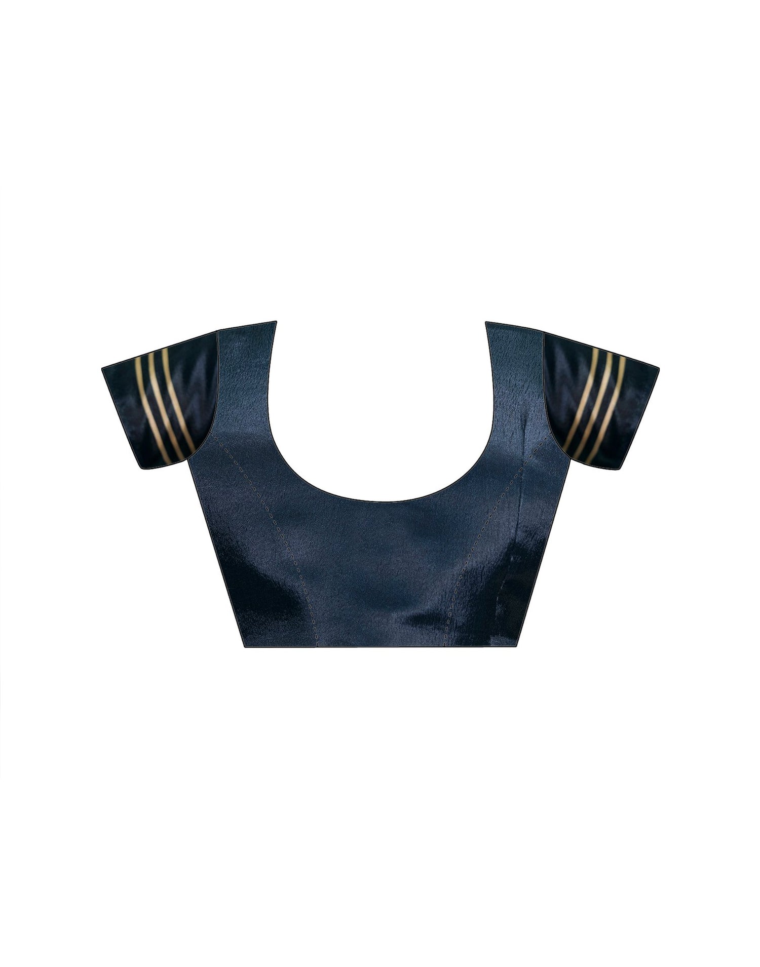 Ready To Wear Dark Grey Chinnon Printed Saree