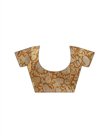 Ready To Wear Blue Cotton Printed Saree