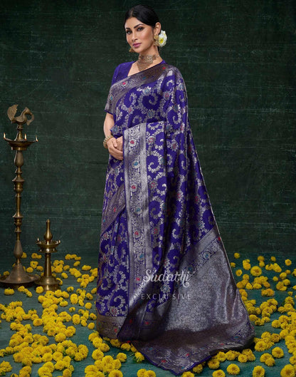 Mouni Roy Blue Kashish Saree Sudathi